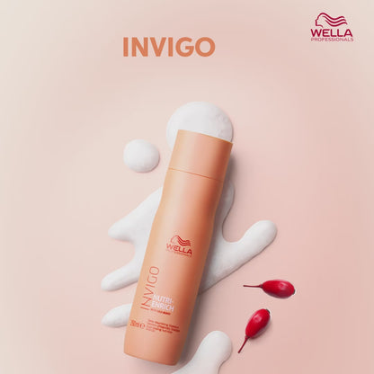 Wella Professionals Invigo Nutri Enrich Shampoo For Frizzy & Dry, Damaged Hair